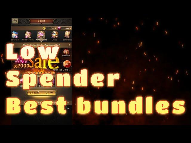 war and order : Low Spender guide