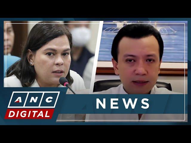 Trillanes: VP Duterte's military aide could be recalled, subjected to investigation on OVP CIF | ANC