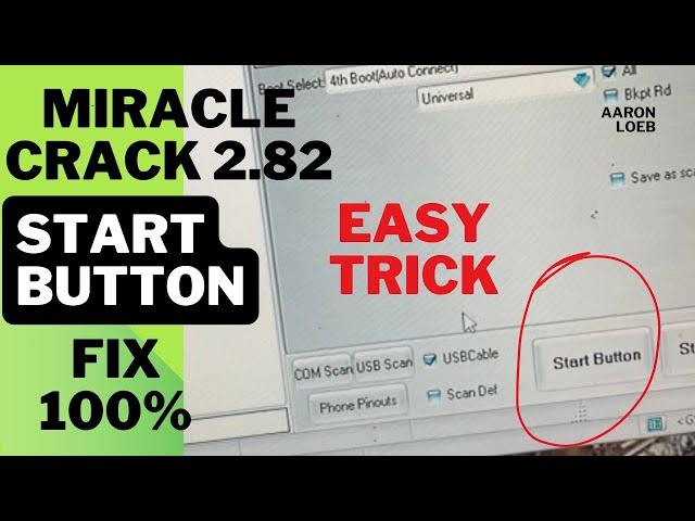 miracle crack 2.82 start button not working fix  miracle start button not showing solution