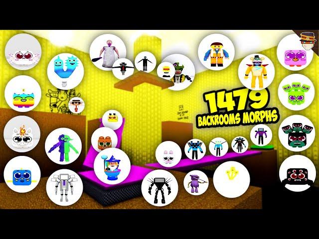 [ALL] How to get ALL 1479 BACKROOMS MORPHS in Backrooms Morphs | Roblox