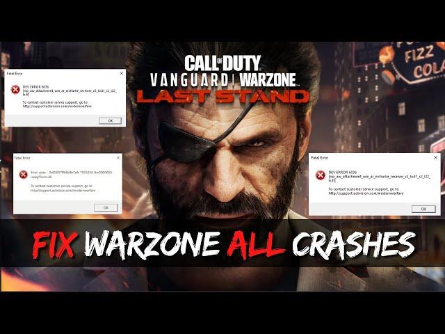 How To Fix COD Warzone Crashes on Start-up Dev Error 6068, Dev Error 5476 All Dev ERRORS