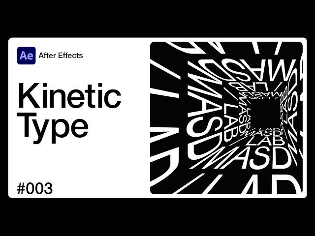 After Effects Tutorial: Kinetic Typography #003