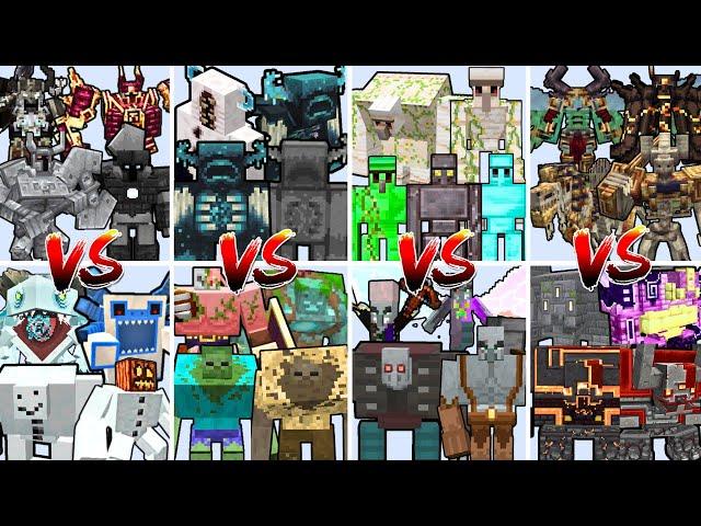 MOST POWERFUL MOB TEAMS TOURNAMENT | Minecraft Mob Battle