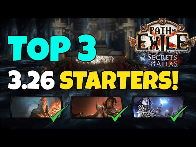 [POE 3.26] New 3 STARTER Builds  Part 2 | Path of Exile: Secrets of the Atlas