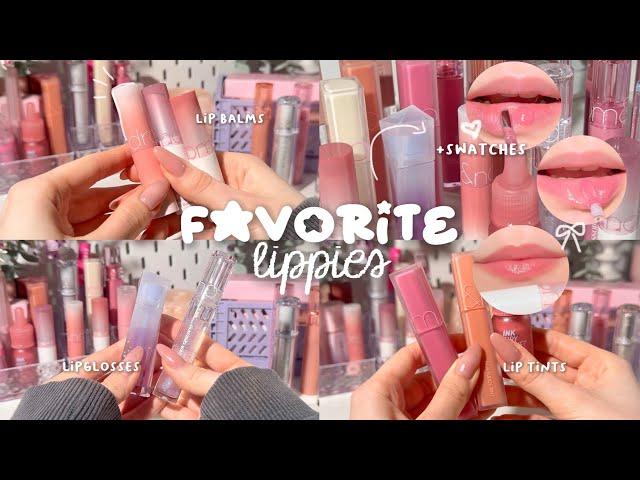 my favorite lip products + swatches! ᡣ𐭩 .𖥔˚ | kbeauty | cbeauty | yesstyle recos