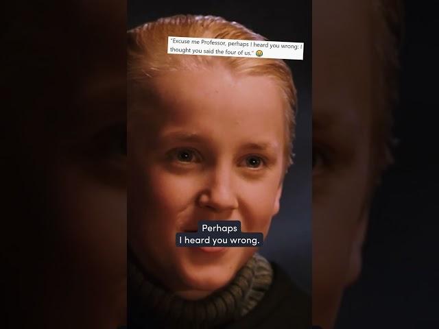 Draco Malfoy: The most quotable Slytherin to ever walk the halls of Hogwarts  #DracoMalfoy