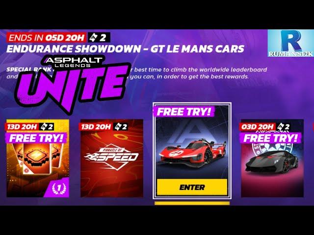 ASPHALT UNITE ENDURANCE SHOWDOWN GT LE MANS CARS EVENT FULL DETAILS