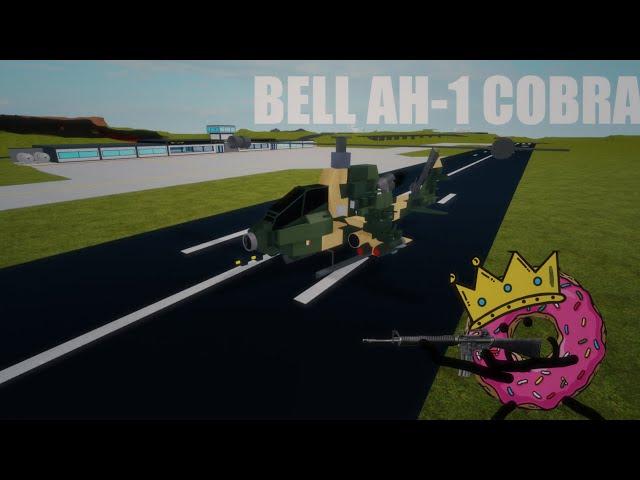 AH-1 cobra showcase | Roblox plane crazy