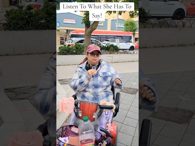Listen To What She Has To Say!  #homeless #canada #success #reels #shorts #video #viral #trending