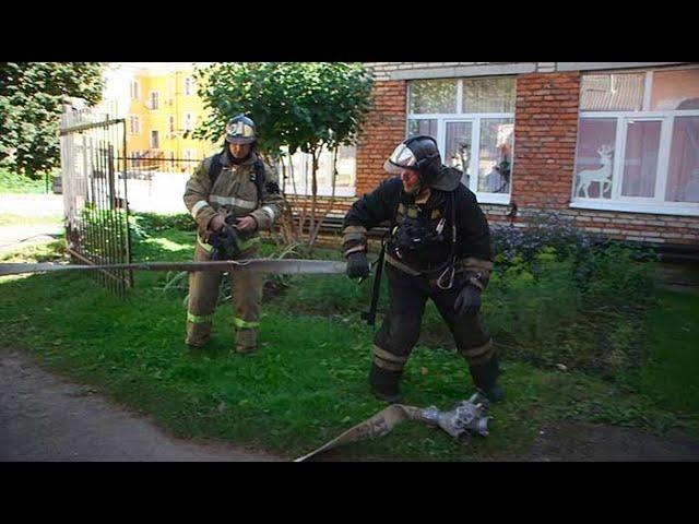 Пожарные учения в детском саду