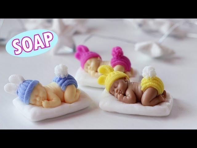 Мыло 3D Малыш на подушке  Мастер-класс  Soap making