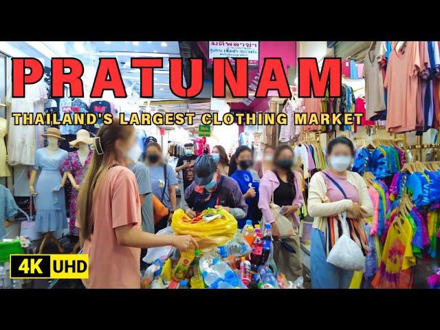 [4K UHD] Walking around Pratunam Market Bangkok | Thailand's Largest Clothing Market