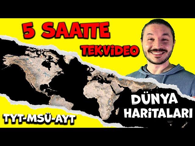 5 SAATTE TAMAMI- DÜNYA HARİTA BİLGİSİ ÇALIŞMALARI ( Hafıza teknikleriyle 2023 ) #coğrafya #tyt #msü