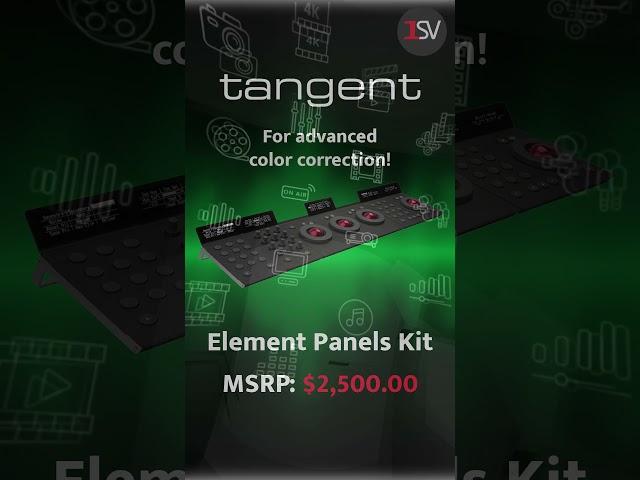 No Editing Setup Is Complete Without Tangent's Element Panels Kit!