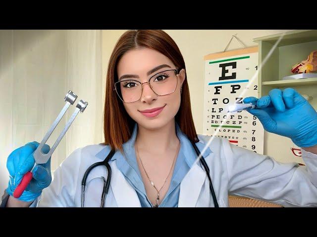 ASMR The Most DETAILED Cranial Nerve Exam Roleplay ‍️ Doctor Exam, Ear, Eye & Hearing Test