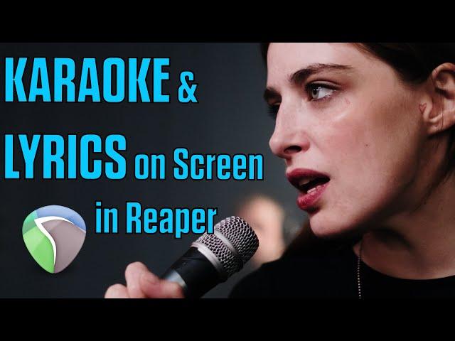 #059 - ▶️  Lyrics View on Screen/Tablet while Recording with REAPER  [Tutorial - How To - ENGLISH]