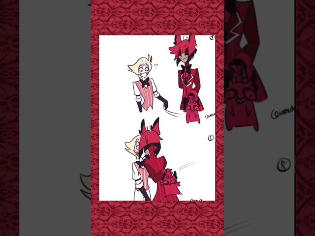 |Alastor X Lucifer | Fanmade hazbin hotel comic!| #hazbinhotel #capcut #comics #cute #cat