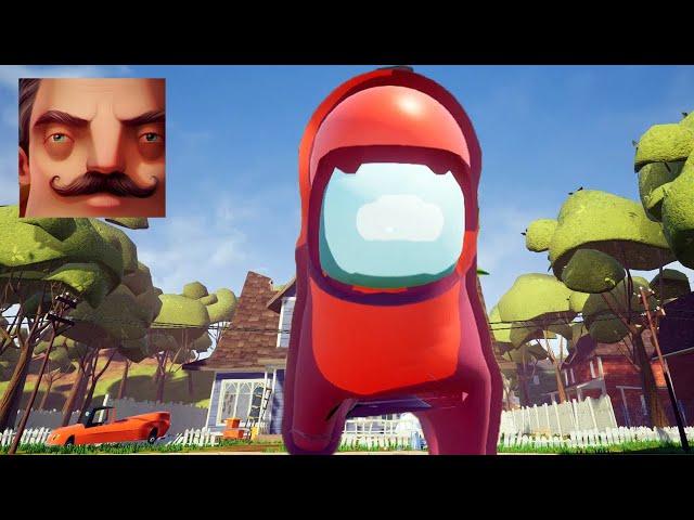 Hello Neighbor - My New Neighbor Among Us Act 1 Gameplay Walkthrough