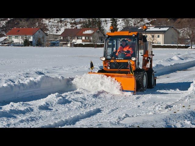 Multihog Tractor with Snow Plough & Salt Spreader