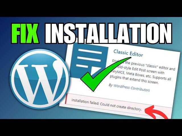 FIX WordPress Installation Failed: Could Not Create Directory