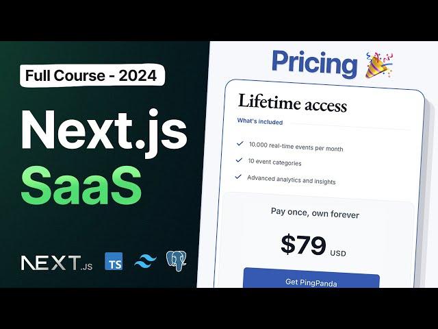 Build a Complete SaaS With Next.js, Tailwind, React, Hono.js (2024)