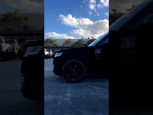 Range Rover wrapped in Black Velvet by Alex Vega at The Auto Firm