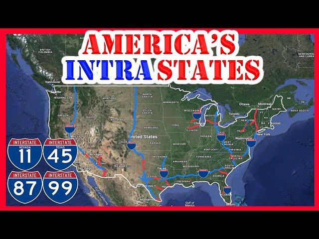 Why THESE Interstate Highways DO NOT Cross State Lines | The Intrastate Highways