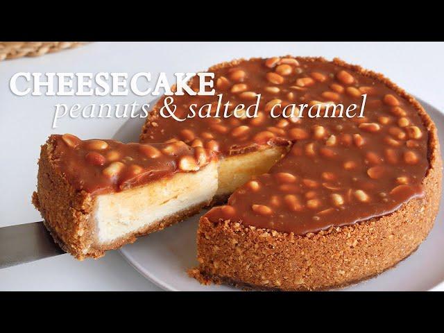 Best Caramel Creamy Cheesecake with Peanuts - Easy Recipe