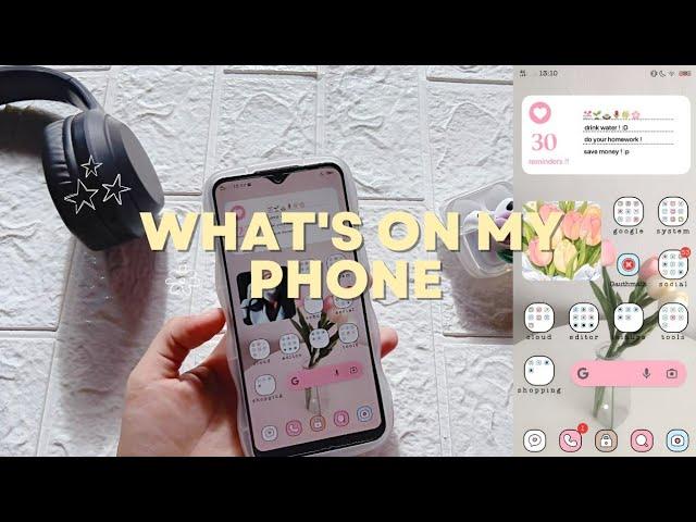 what's on my android phone |aesthetic & productive set-up