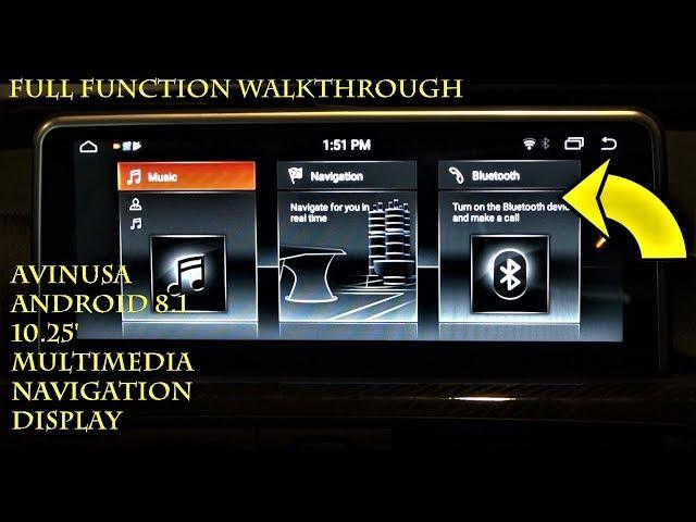AvinUSA Android 8.1 10.25' display navigation, multimedia and features full review