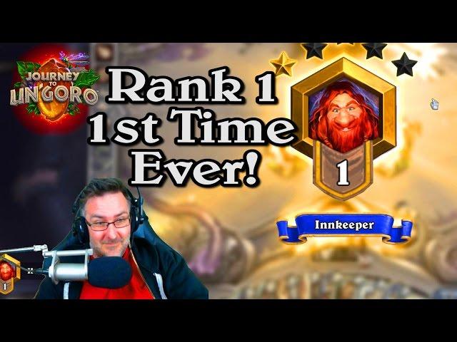  Rank 1 Hobbs 1st Time Ever! ~ Journey to Un'Goro ~ Hearthstone Heroes of Warcraft