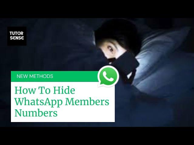 How To Hide WhatsApp Group Member Number From Other Members/ Participants (English Version)