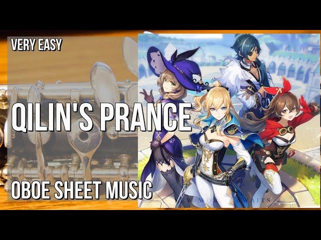 Oboe Sheet Music: How to play Qilin's Prance (Genshin Impact) by Yu Peng Cheng