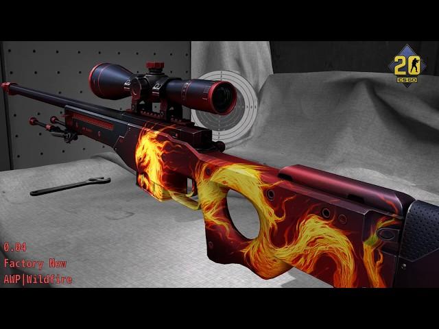 AWP Дикое пламя | Износ Скина | #CSGO