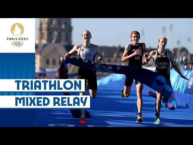 A THRILLING Ending! | Triathlon Mixed Relay | #Paris 2024 Highlights