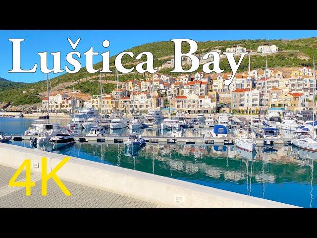 Lustica Bay, Tivat Montenegro  November Walk ️ 2023 4K 60fps Walking Tour