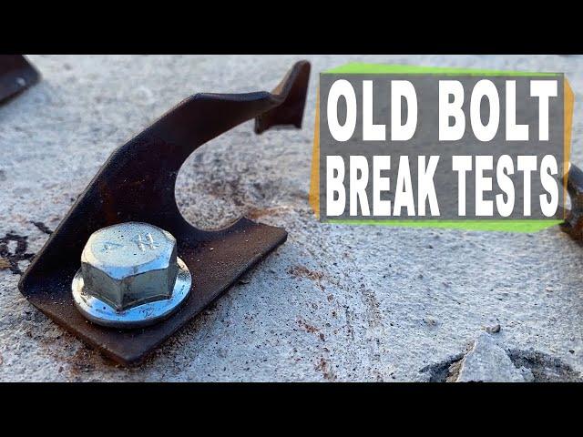 Leeper and Welded Cold Shut Old Climbing Hanger Break Tests