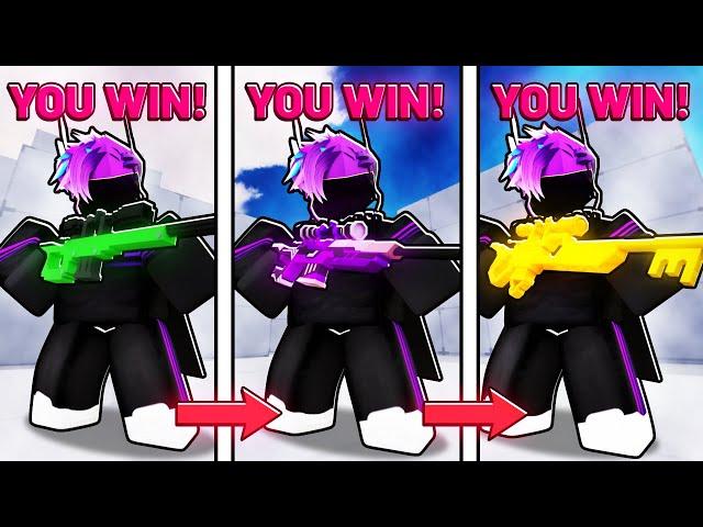 Every WIN my Weapon Skin UPGRADES in Roblox Rivals..