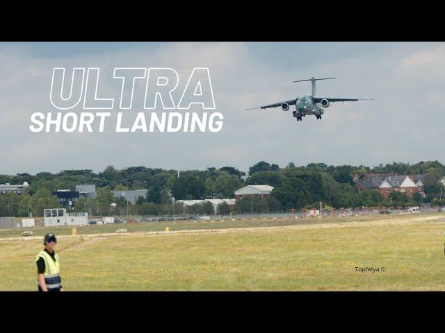 Ultra Short Landing by Embraer C-390 Millennium Shocks Everyone at Airshow Display!