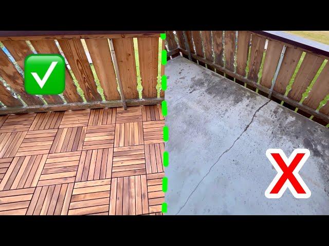 How To Install Deck Tiles - DIY