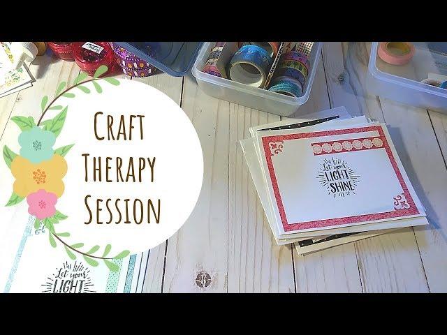 NOTECARD TUTORIAL | CRAFT THERAPY | CREATIVE CHAT