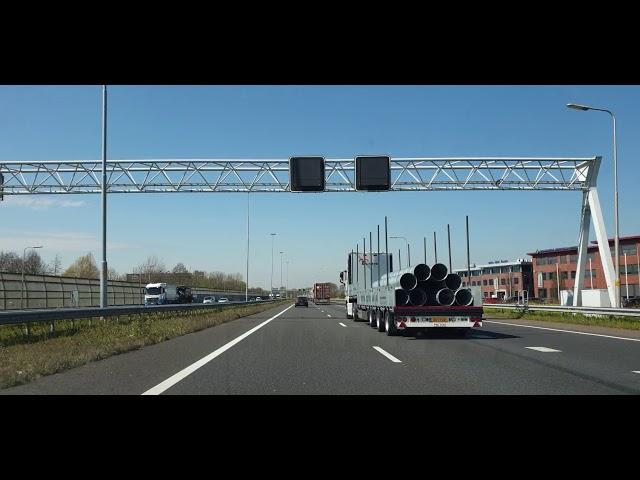 Dashcam Beelden Gorinchem: A15 Knooppunt Gorinchem ---》Noordtunnel ----》A16 Knooppunt Ridderkerk.