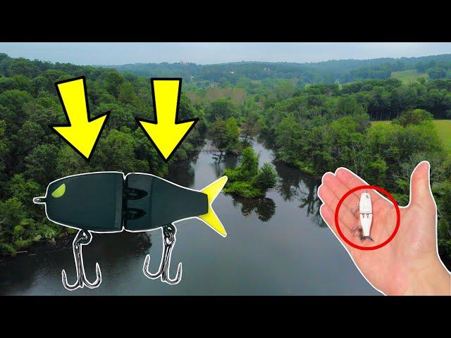 FISHING POND W/ MINI GLIDE BAIT FOR BIG BASS!