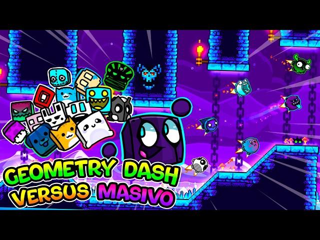 !!!30 YOUTUBERS JUGANDO GEOMETRY DASH!!! | Geometry Dash 2.2