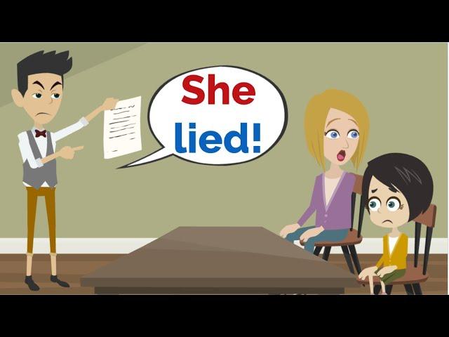 Lisa is a LIAR! | Basic English conversation | Learn English | Like English