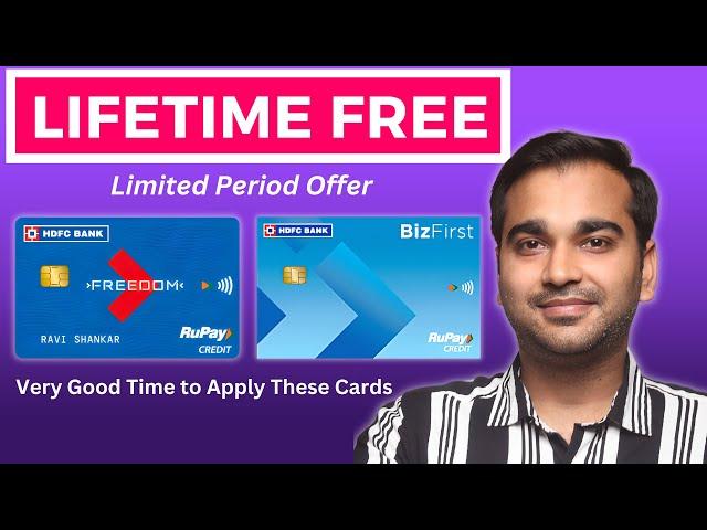 HDFC Freedom & Biz First: Lifetime Free Credit Cards | No Annual Fees