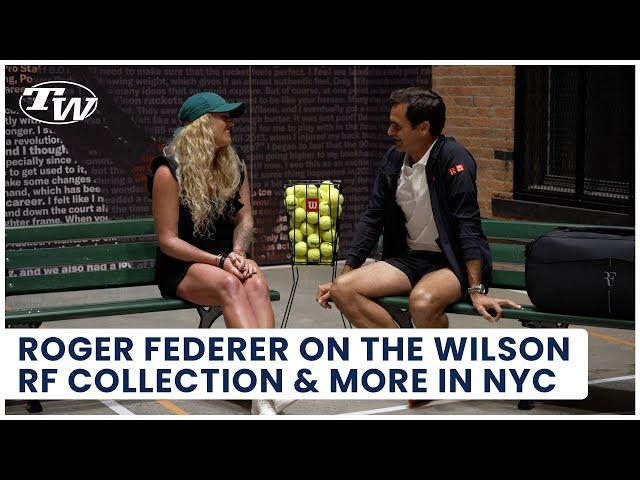 Roger Federer talks about his new (& old) racquets; join us at the Wilson RF Collection Event in NYC