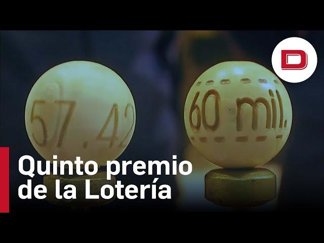 El séptimo quinto premio de la Lotería de Navidad es el número 57.421