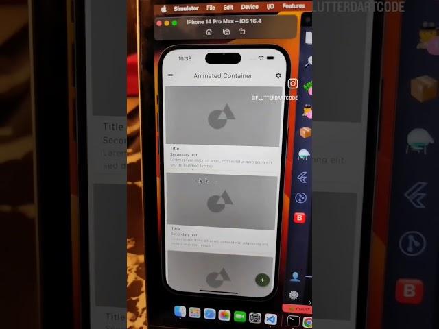 Flutter Animated Container  #flutter #coding #flutterdart #android #dart #ios #github #mobileapp