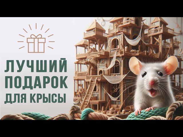 Большой террариум для маленькой Пикси. Построили новый дом для крысы.